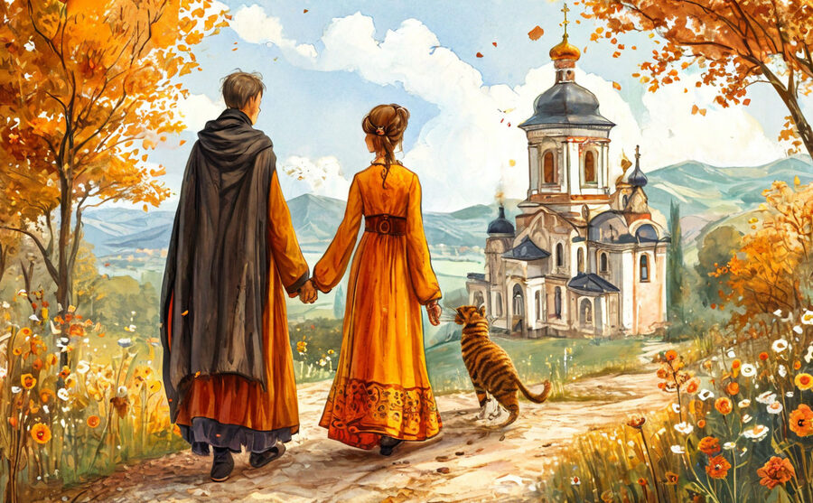 Дива, Монах и Кошка